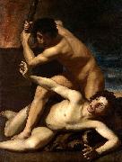 Bartolomeo Manfredi Cain Kills Abel, Sweden oil painting artist